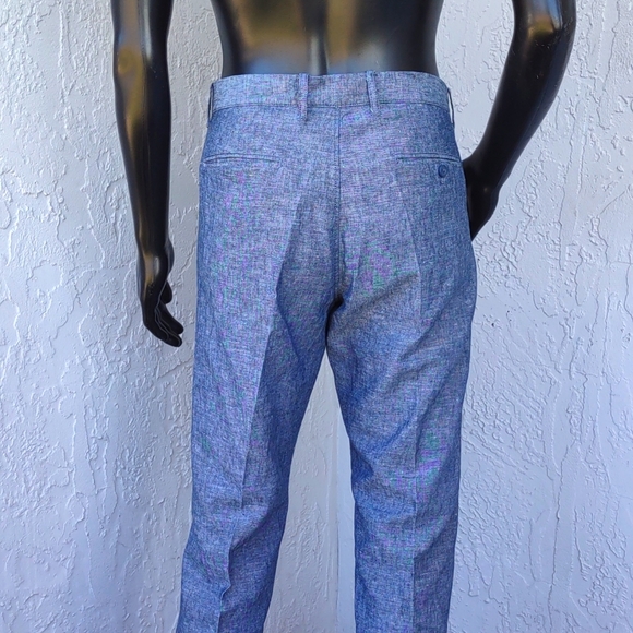 J. CREW Men's "SUTTON" Luxury Linen/Cotton Blend Flat Front Trousers - Picture 11 of 17